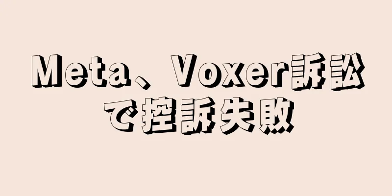 Meta、Voxer訴訟で控訴失敗