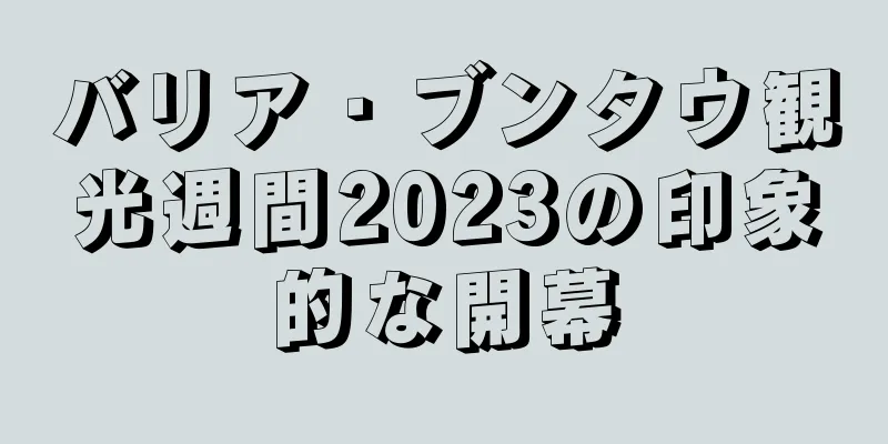 バリア・ブンタウ観光週間2023の印象的な開幕