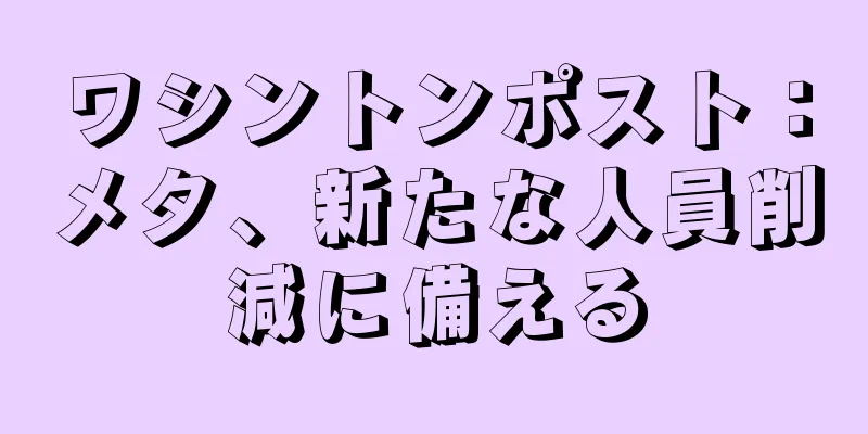 ワシントンポスト：メタ、新たな人員削減に備える