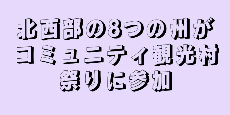北西部の8つの州がコミュニティ観光村祭りに参加
