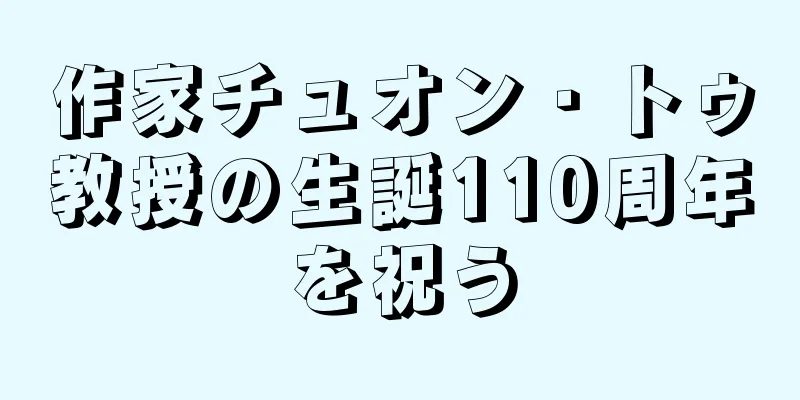 作家チュオン・トゥ教授の生誕110周年を祝う