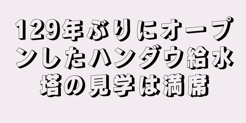 129年ぶりにオープンしたハンダウ給水塔の見学は満席