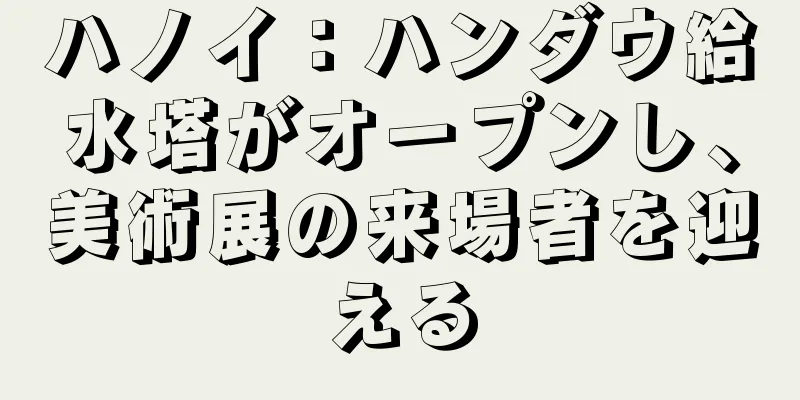 ハノイ：ハンダウ給水塔がオープンし、美術展の来場者を迎える