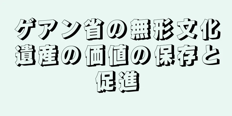 ゲアン省の無形文化遺産の価値の保存と促進