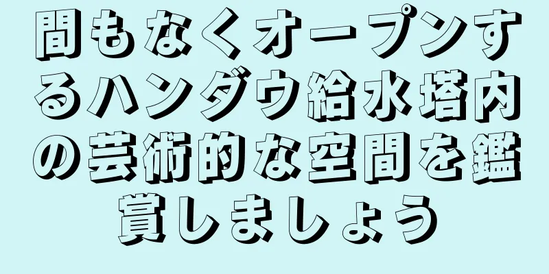 間もなくオープンするハンダウ給水塔内の芸術的な空間を鑑賞しましょう