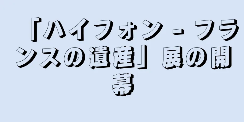 「ハイフォン - フランスの遺産」展の開幕