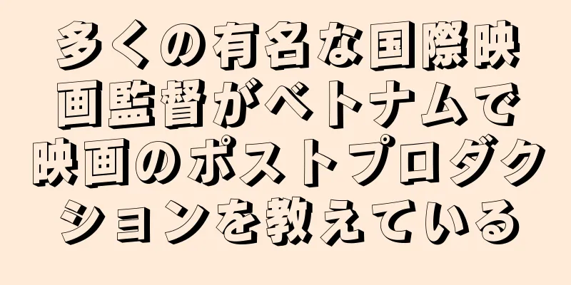 多くの有名な国際映画監督がベトナムで映画のポストプロダクションを教えている