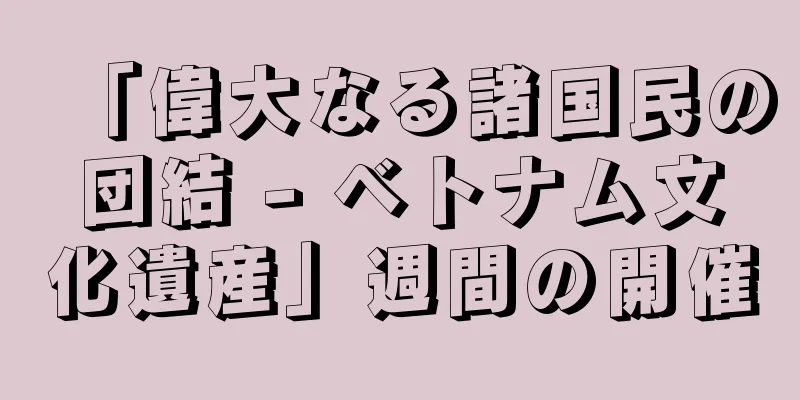 「偉大なる諸国民の団結 - ベトナム文化遺産」週間の開催