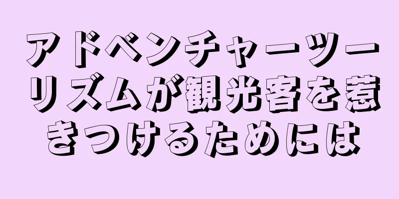 アドベンチャーツーリズムが観光客を惹きつけるためには