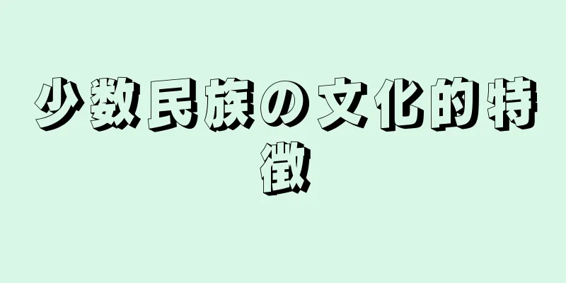 少数民族の文化的特徴