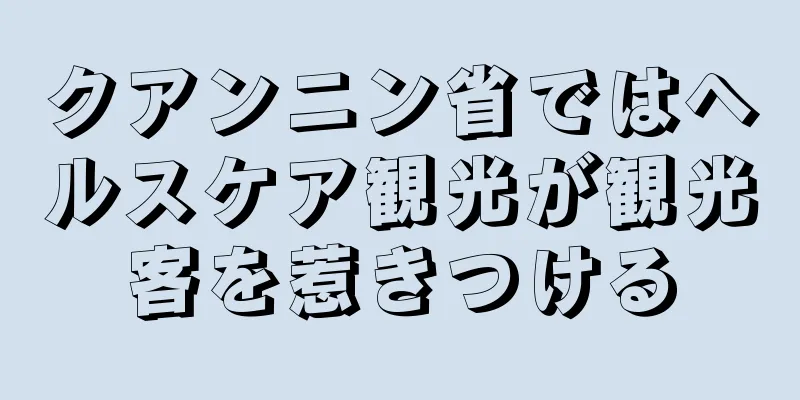 クアンニン省ではヘルスケア観光が観光客を惹きつける