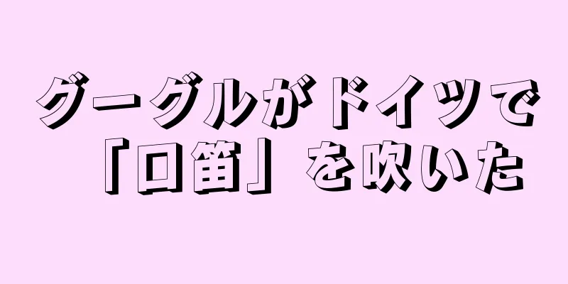 グーグルがドイツで「口笛」を吹いた
