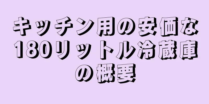 キッチン用の安価な180リットル冷蔵庫の概要