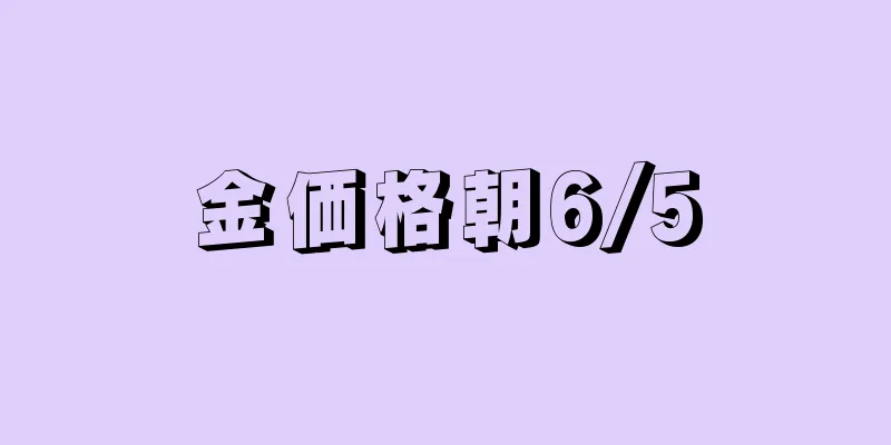 金価格朝6/5