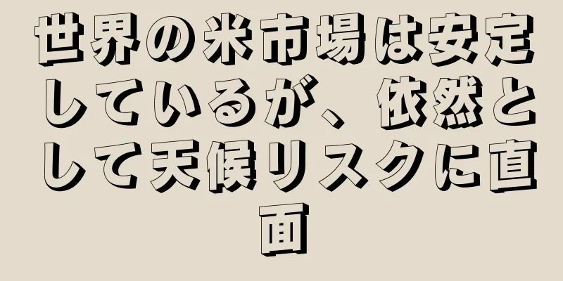 世界の米市場は安定しているが、依然として天候リスクに直面