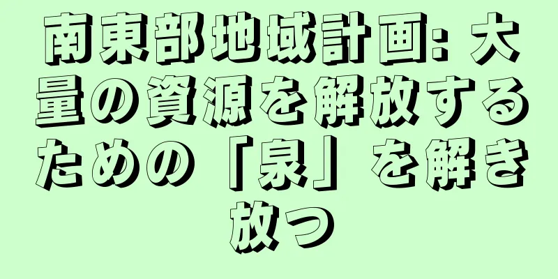 南東部地域計画: 大量の資源を解放するための「泉」を解き放つ