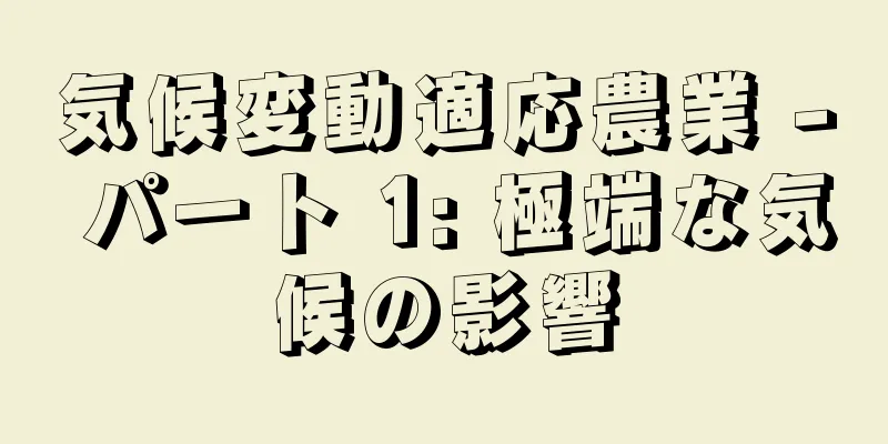 気候変動適応農業 - パート 1: 極端な気候の影響