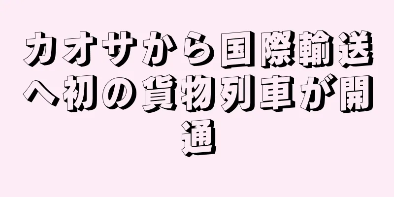 カオサから国際輸送へ初の貨物列車が開通