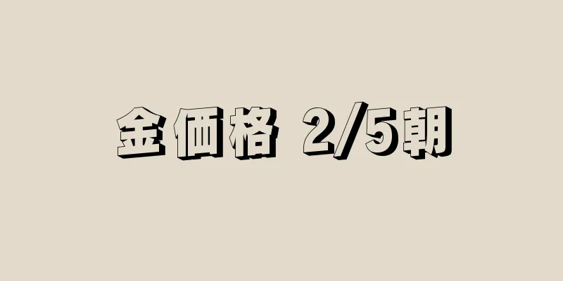 金価格 2/5朝