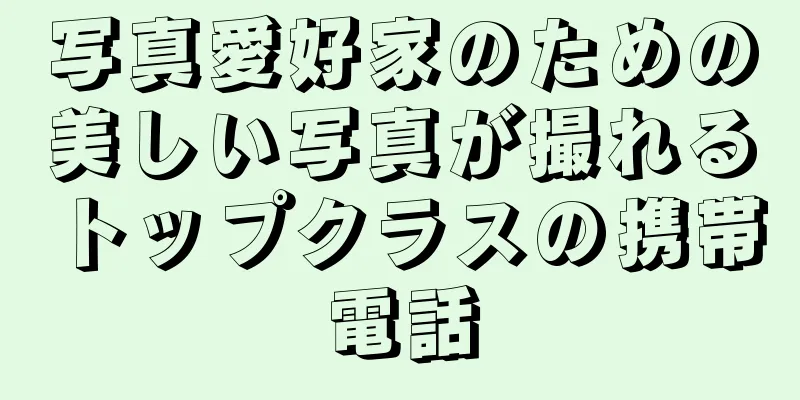 写真愛好家のための美しい写真が撮れるトップクラスの携帯電話