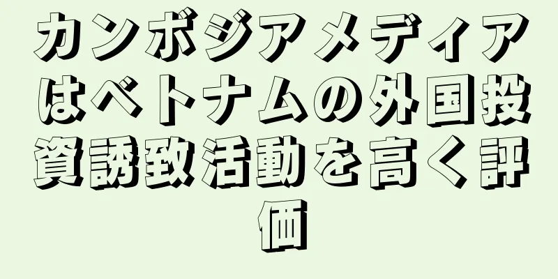 カンボジアメディアはベトナムの外国投資誘致活動を高く評価