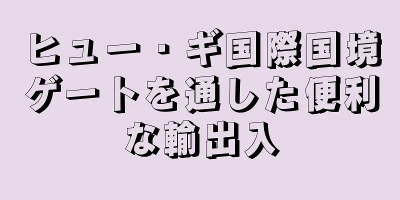ヒュー・ギ国際国境ゲートを通した便利な輸出入