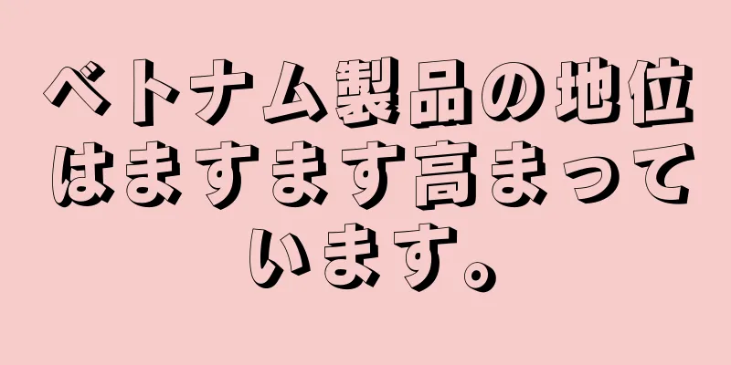 ベトナム製品の地位はますます高まっています。