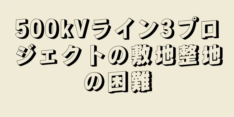 500kVライン3プロジェクトの敷地整地の困難