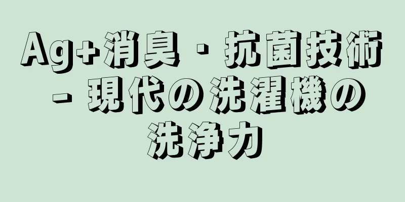 Ag+消臭・抗菌技術 - 現代の洗濯機の洗浄力