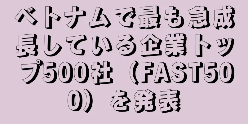 ベトナムで最も急成長している企業トップ500社（FAST500）を発表