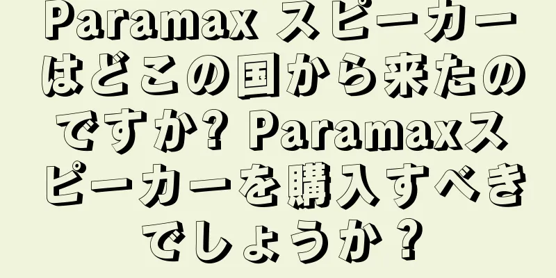 Paramax スピーカーはどこの国から来たのですか? Paramaxスピーカーを購入すべきでしょうか？