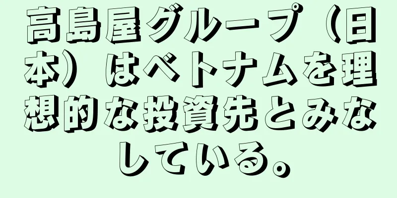 高島屋グループ（日本）はベトナムを理想的な投資先とみなしている。