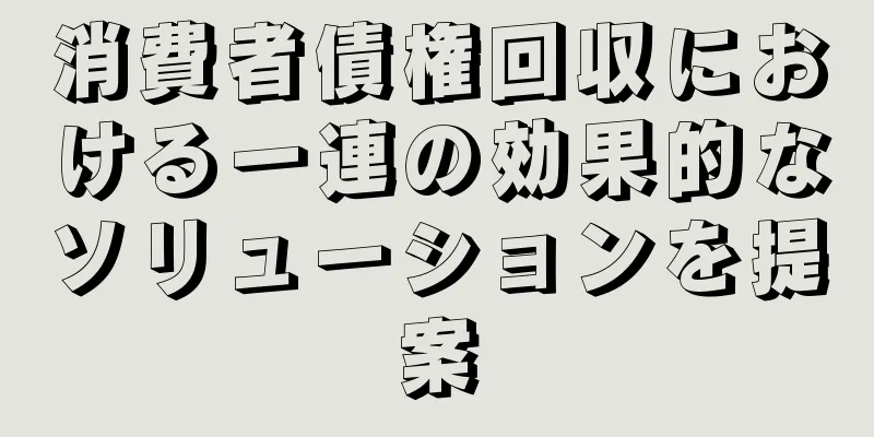 消費者債権回収における一連の効果的なソリューションを提案