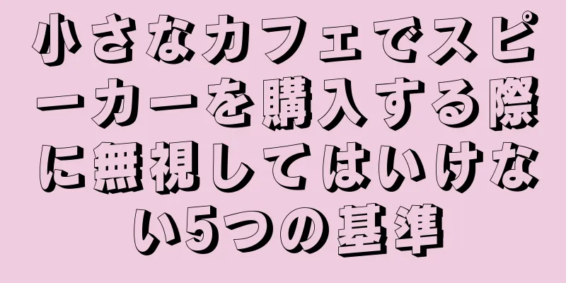 小さなカフェでスピーカーを購入する際に無視してはいけない5つの基準