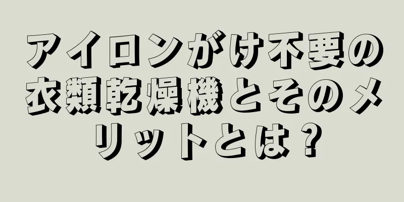 アイロンがけ不要の衣類乾燥機とそのメリットとは？