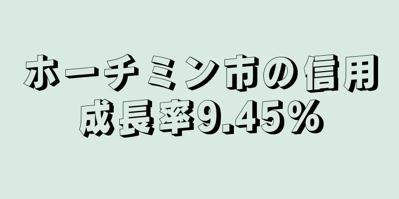 ホーチミン市の信用成長率9.45%