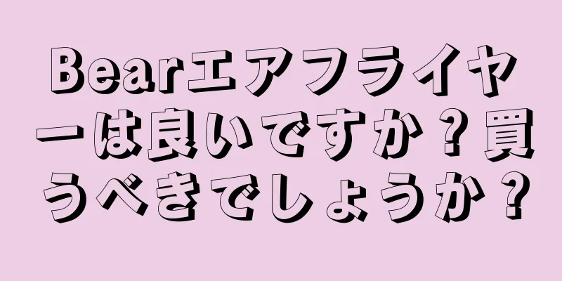 Bearエアフライヤーは良いですか？買うべきでしょうか？