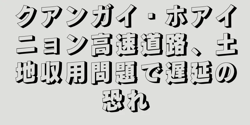 クアンガイ・ホアイニョン高速道路、土地収用問題で遅延の恐れ