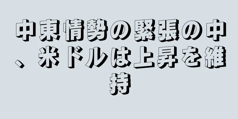 中東情勢の緊張の中、米ドルは上昇を維持