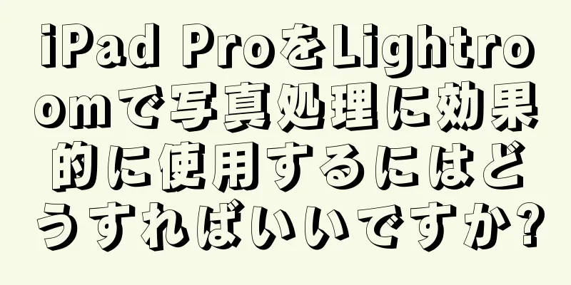 iPad ProをLightroomで写真処理に効果的に使用するにはどうすればいいですか?