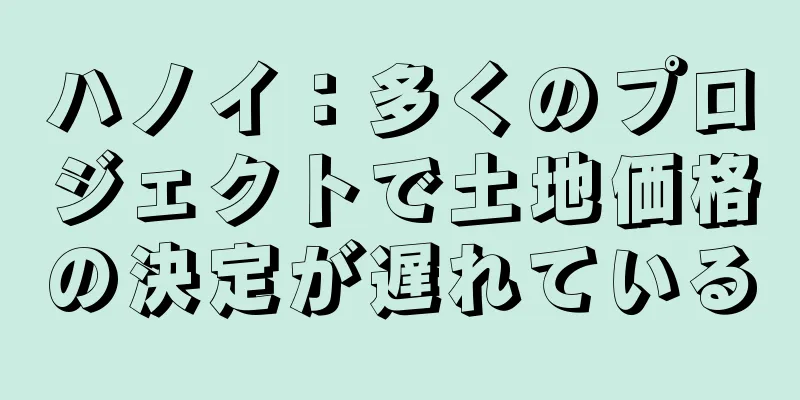 ハノイ：多くのプロジェクトで土地価格の決定が遅れている