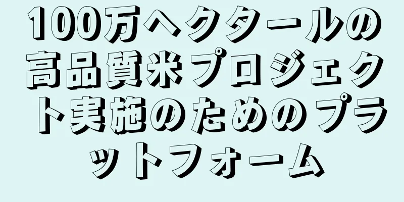 100万ヘクタールの高品質米プロジェクト実施のためのプラットフォーム