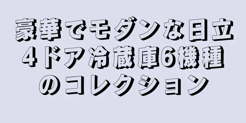 豪華でモダンな日立4ドア冷蔵庫6機種のコレクション