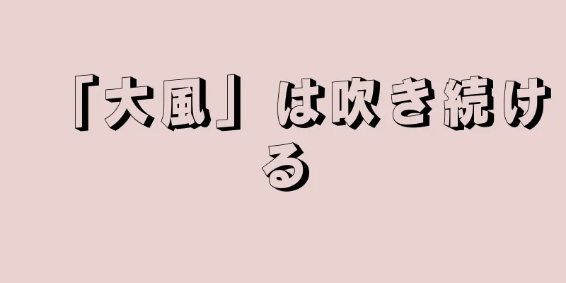 「大風」は吹き続ける