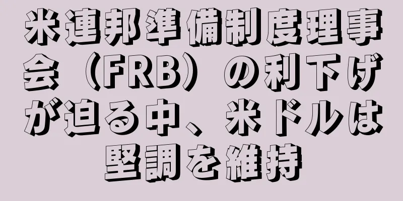 米連邦準備制度理事会（FRB）の利下げが迫る中、米ドルは堅調を維持