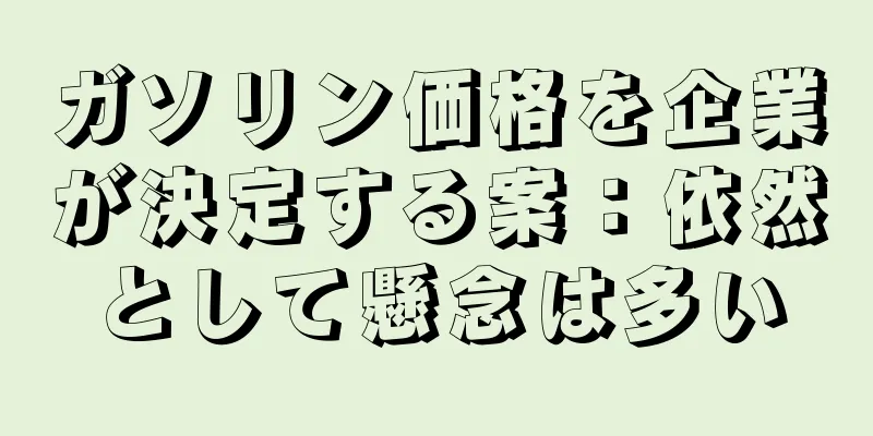 ガソリン価格を企業が決定する案：依然として懸念は多い