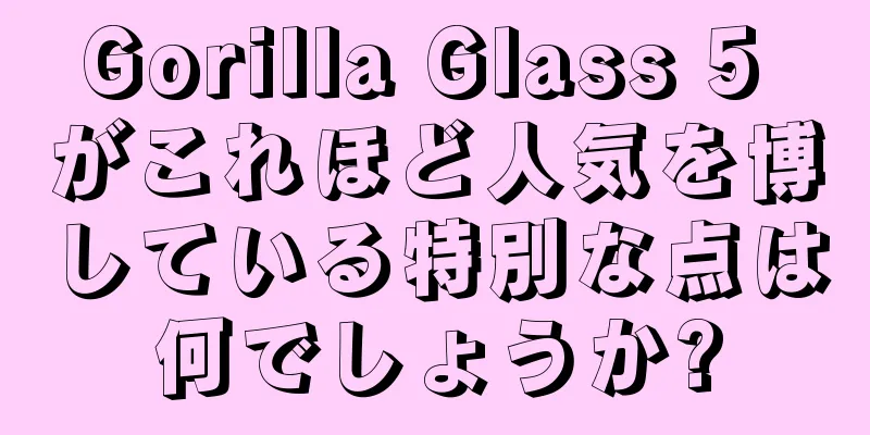 Gorilla Glass 5 がこれほど人気を博している特別な点は何でしょうか?