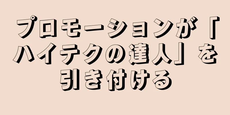 プロモーションが「ハイテクの達人」を引き付ける