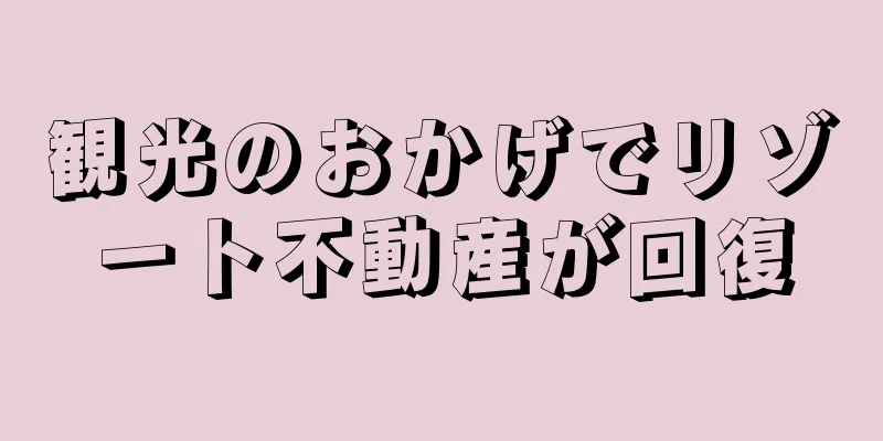 観光のおかげでリゾート不動産が回復