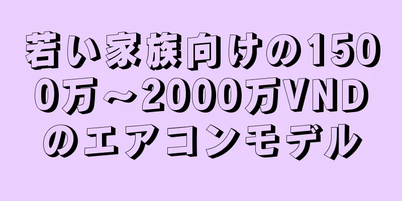 若い家族向けの1500万～2000万VNDのエアコンモデル